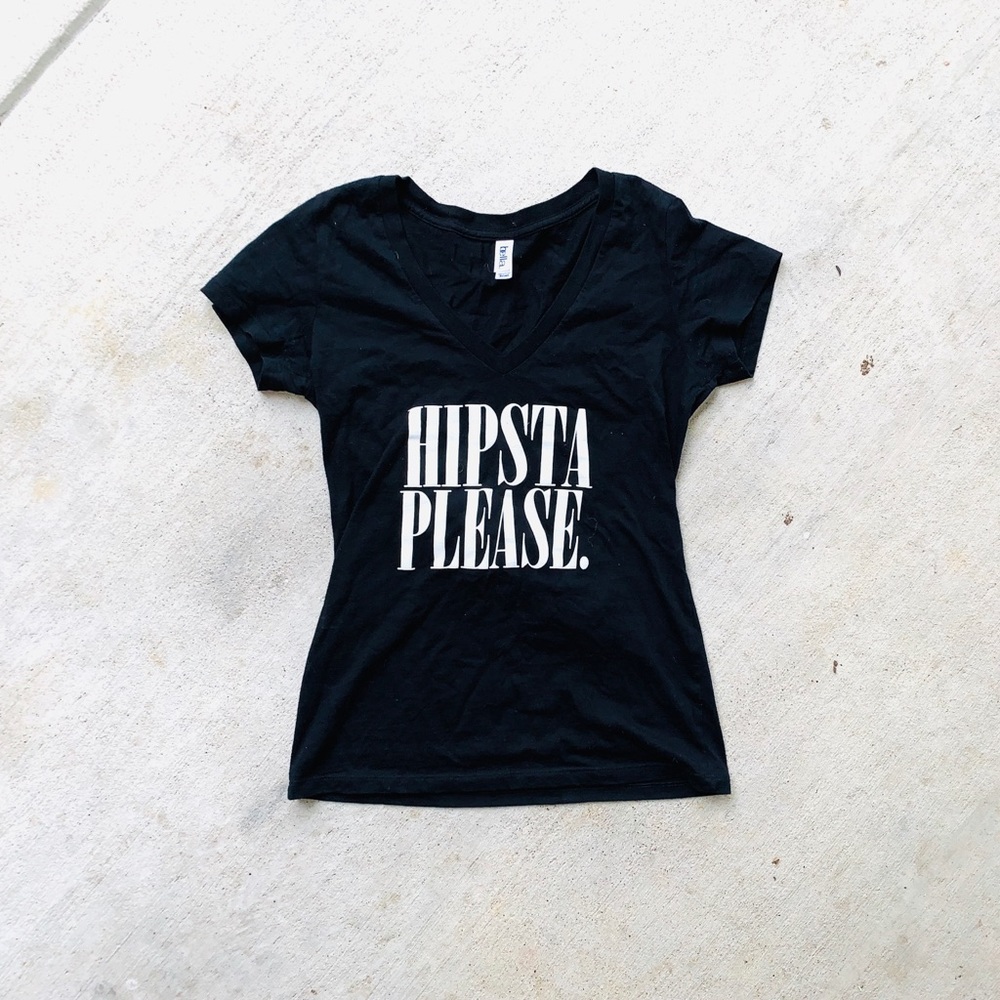 Hipsta Please vneck T-shirt